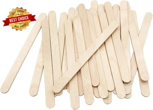 200 Stück Holz Bastelstöcke - 4,5" Natürliche Eis am Stiel Sticks zum Selbermachen - Bild 1 von 7