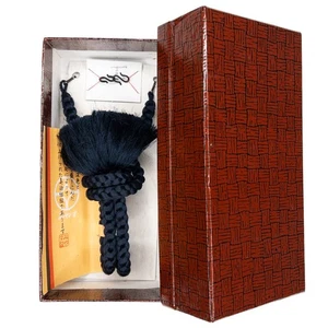 VTG Mens Haori Himo Tie Silk Indigo Round-Woven Unused in Original Box - Picture 1 of 5