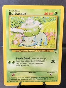 Pokemon TCG Bulbasaur 067/130 Base Set 2 Regular Common VTG WOTC - Picture 1 of 2