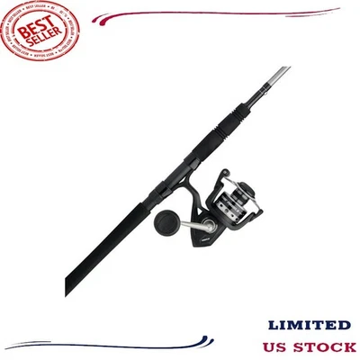 Combo Pursuit IV, 7' caña de pescar mediana pesada, carrete tamaño 5000, aluminio, nuevo Foto 1 de 4