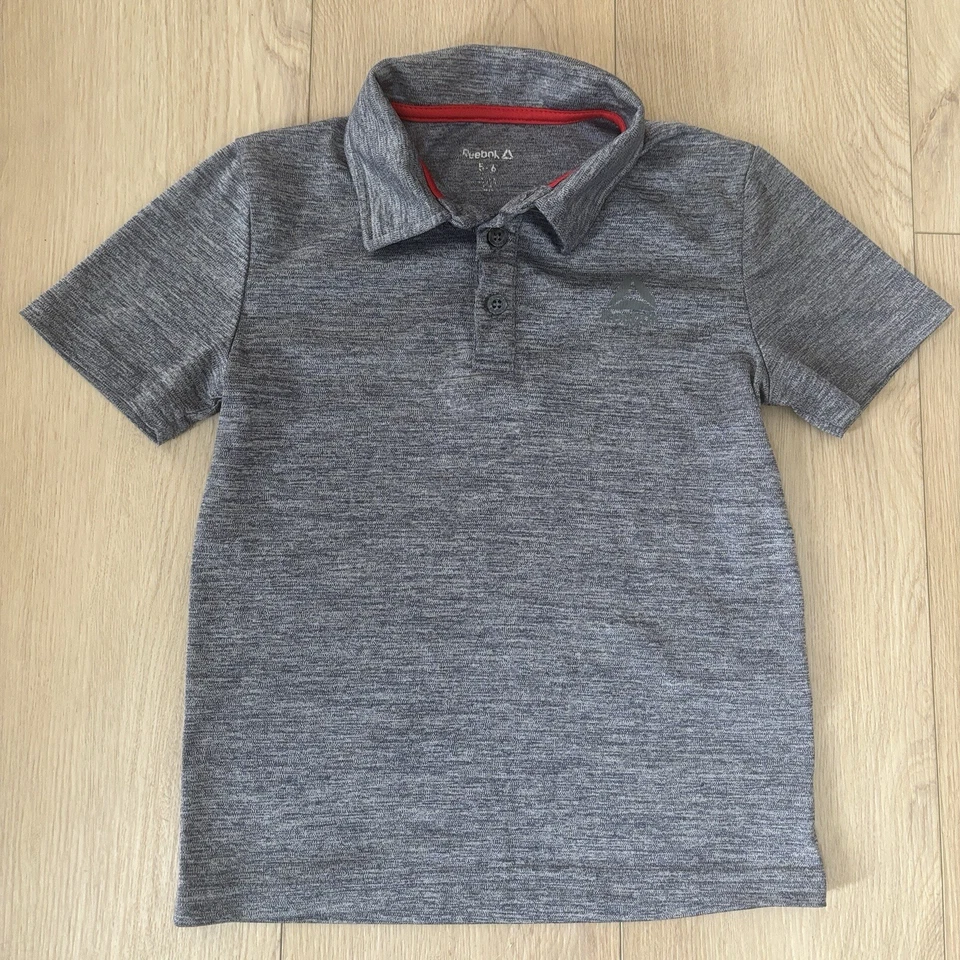 Reebok Boys' Short Sleeve Polo Shirt Gray Size 5/6 Athletic - Image 1 of 1
