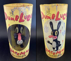 Gary Baseman FIRMATO 10" Black Dumb Luck Rabbit versione Giappone AUTOGRAFATO LE 500 - Foto 1 di 8