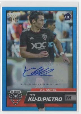 2023 Topps MLS Blue Foil Ted Ku-DiPetro RC Auto /99 D.C. United #163 - Image 1 of 2