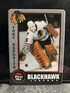 1998 Pizza Hut Chicago BlackHawks Legends Tony Esposito HOF - Picture 1 of 2