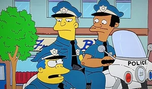 Die Simpsons Produktion Kunst Zeichnung Chief Wiggum TV Show Animation Figur Cel - Bild 1 von 12