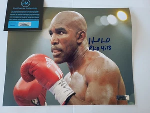 Evander Hollyfield - Signed & Certified 8x10 Photo COA - Picture 1 of 5