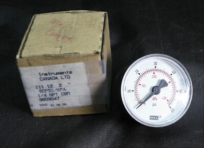 One (1) Wika 9603047 Commercial Pressure Gauge 111.10 Series 2" CBM 60psi NEW - Image 1 of 4