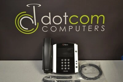 Polycom VVX600 VoIP IP SIP Gigabit Business Media Phone 2201-44600-001 VVX 600 - Image 1 of 3