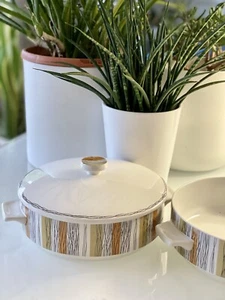 Vintage Midwinter Pottery "Sienna" Pattern Lidded Casserole/Tureen Staffordshire - Picture 1 of 14