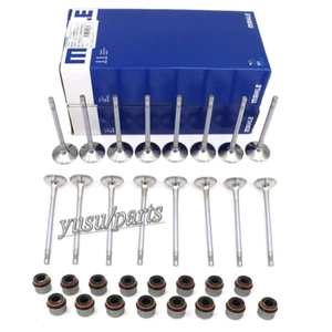 16x Intake Exhaust Valves & alve Stem Oil Seal For VW Tiguan GLI AUDI A4 2.0T - Picture 1 of 3