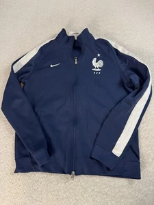 Nike France N98 FFF Fútbol Hombres Chaqueta de Pista Logo Bordado Azul Marino Grande - Imagen 1 de 8
