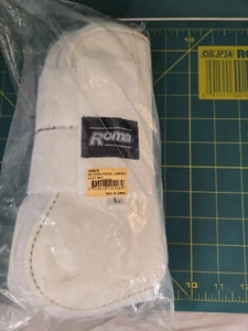 Roma Open Front Jumping Boots - White, Large, New Old Stock, Pair #2 - Picture 1 of 3