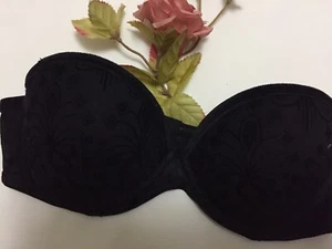   H&M   Bra size  it3A us 34A eu 75A black padded underwired  - Picture 1 of 6