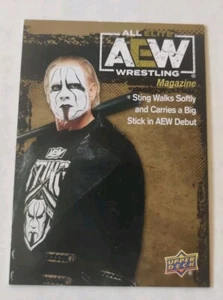 2021 Upper Deck AEW Gold Parallel #81 Sting Wrestling Card - Picture 1 of 2