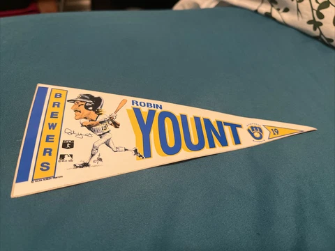 Robin Yount Milwaukee Brewers Pennant Sticker MLB Cover