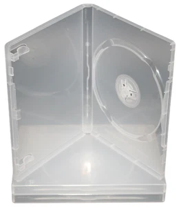 Standard Clear 1-Disc DVD 14mm Premium Replacement Movie Storage Shell Case 5PK - Imagen 1 de 5
