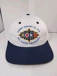 Vintage Super Bowl XXXII 32 NFL Strapback Hat Cap Packers vs Broncos NWT - Bild 1 von 7