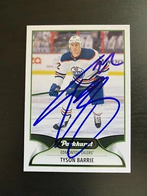 Tyson Barrie Signed Upper Deck 2021-22 Parkhurst Card Edmonton Oilers #114 Auto - Image 1 of 2