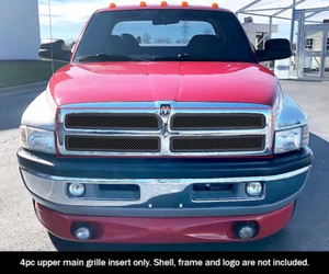 Fits 1994-2001 Dodge Ram Upper Stainless Black Mesh Grille Grill Insert - Picture 1 of 4