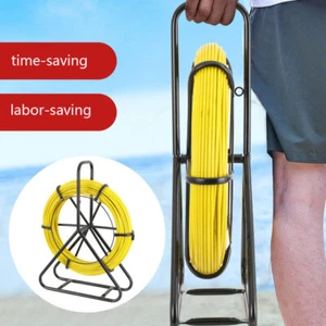 6mm328ft Fish Tape Fiberglass Wire Cable Running Rod Duct Rodder Fishtape Puller - Picture 1 of 12