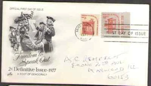 US. 1582. 2c. Speaker's Stand. Artcraft FDC. 1977 - Picture 1 of 1