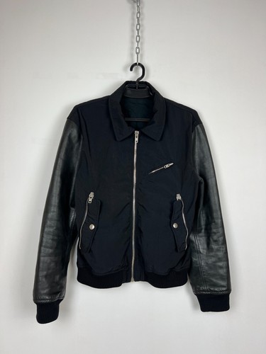 Giacca bomber Acne Studios FW08 maniche in pelle taglia 50
