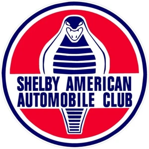 Vintage Shelby American Automobile Badge Laminated Vinyl Decal  - Picture 1 of 2