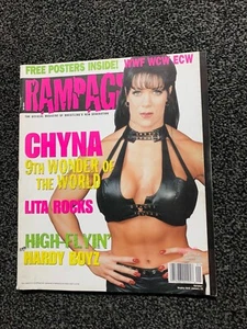REVISTA RAMPAGE WRESTLING enero 2001 CON GRAN póster de Lita y Hardy Boyz - Imagen 1 de 4