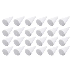 24 Pcs Christmas Decorations Diy Foam Cones Crafts Christmas Tree Craft - Picture 1 of 12