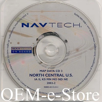 2000-2004 Land Range Rover / HSE Navigation CD Map #3 Cover IA IL KS MN MO ND NE - Image 1 of 2