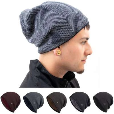 Mujeres Hombres Tejido Suelto Gorro Invierno Cálido Cachemira Sombrero Esquí Slouchy Gorra Gruesa EE. UU. Foto 1 de 4