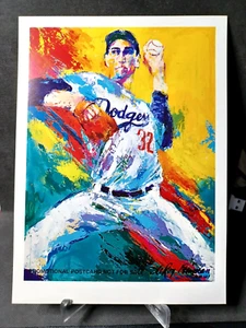 2001 LeRoy Neiman Knoedler Publishing VINTAGE Postcard - Sandy Koufax - Picture 1 of 2