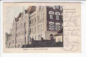 GALIZIEN , BEZIRK LEMBERG , POZDROWIENIE z DROHOBYCZA , DROHOBYTSCH , 1906 - Picture 1 of 2
