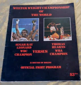 Official Program Sugar Ray Leonard Thomas Hearns Title Fight - Picture 1 of 1