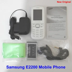 100% Genuine Original Samsung GT-E2200 VGA Camera Unlocked Mobile Phone - White - Picture 1 of 5