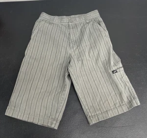 Vans Boy's Shorts Gray And Black Striped Size 16 - Picture 1 of 6