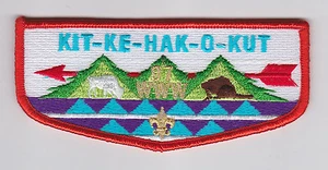 USA BOY SCOUTS OF AMERICA - BSA OA KIT-KE-HAK-O-KUT LODGE 97 PARCHE CON SOLAPA SCOUT - Imagen 1 de 2
