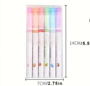 Linear Colour 6 Pack Pen Sets - Picture 1 of 2