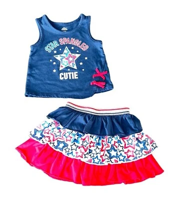 Way To Celebrate Patriotic Toddler Red White And Blue 4th Of July Outfit Size 2T - Image 1 of 4