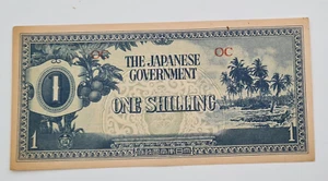 Billete chelín 1942 del gobierno japonés - Imagen 1 de 2
