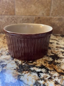 Pearsons of Chesterfield England Steinzeug Medium Souffle Schale Ofengeschirr Schüssel 1 Quart - Bild 1 von 7