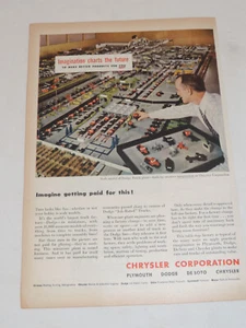 1947 CHRYSLER CORPORATION ganzseitige Farbdruckwerbung - Bild 1 von 3