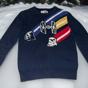 Gap Kids Star Wars Storm Trooper Blue Knit Sweater Size L. - Picture 1 of 10