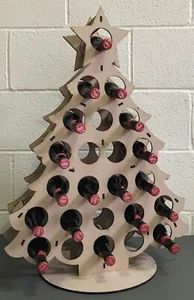 Y253 XMAS BEER TREE Advent Calendar Tree Wooden MDF Christmas - Picture 1 of 3