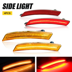 For Mini Cooper R50 R53 R52 Front Amber Rear Red LED Side Marker Lights - Picture 1 of 10