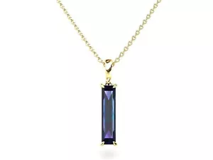 5ct unique alexandrite necklace chrysoberyl descent designing birthstone pendant - Picture 1 of 3