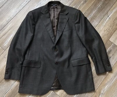 Blazer de lujo Tombolini T300 para hombre nuevo sin etiquetas chaqueta de lana talla 54 marrón Italia tweed Foto 1 de 4