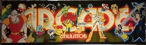 Arcade Emulator/Mame Marquee 26"x8" - Picture 1 of 3