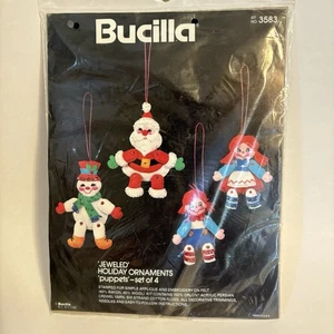 Vintage Bucilla Schmuck Weihnachtsschmuck Puppen 4er Set Kit 3583 NEU - Bild 1 von 5