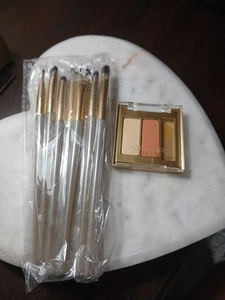 ESTEE LAUDER Ombretto Microfine Intensità Colore 17 Limone 24 Albicocca + Set Pennello - Foto 1 di 2